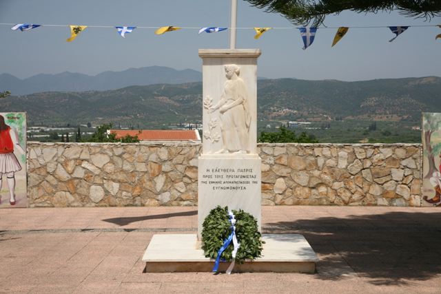 Trizina - 3rd National Assembly monument in the village square  